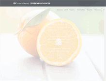 Tablet Screenshot of greenerchoices.org